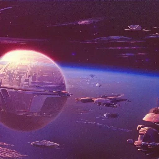 Prompt: holographic planet projection of a world being created, close - up view, cinematic lighting, science - fiction, detailed, matte painting, syd mead, john harris,