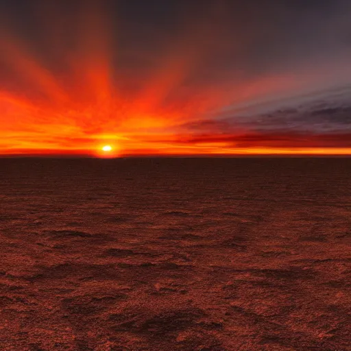 Image similar to binary sunset on earth