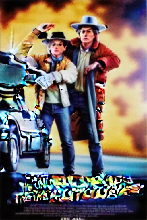 Image similar to “the new Back to the Future movie poster, 2023”