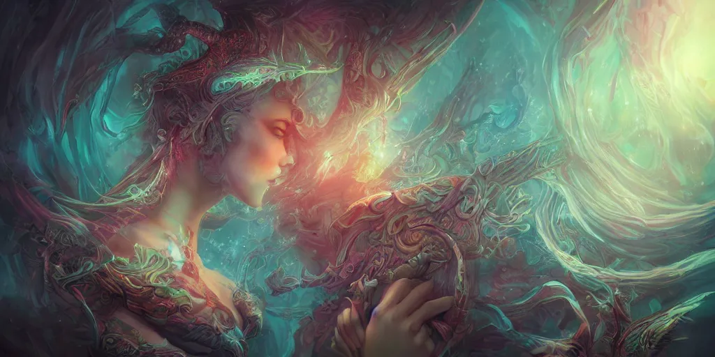 Image similar to dreamscape, female, ross tran, vivid colors, anatomical, highly detailed sculpture, intricate detailed, ommatidia, 8 k, cinematic atmosphere, post - processing