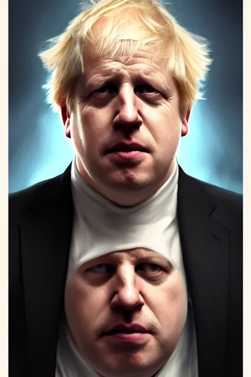 Image similar to boris johnson as patrick the star, realistic portrait, symmetrical, highly detailed, digital painting, artstation, concept art, smooth, sharp focus, illustration, cinematic lighting, art by artgerm and greg rutkowski and alphonse mucha