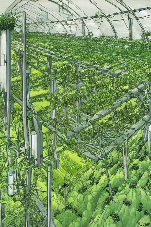 Image similar to vertical agriculture by Luc Schuiten
