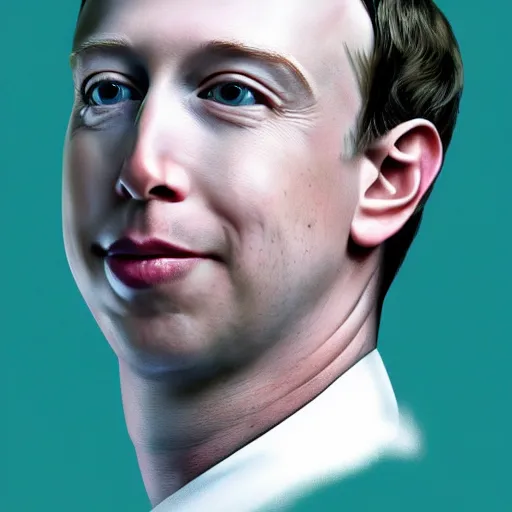 Image similar to a person, the face of musk and gates and bezos all in one face but with Mark Cubans big chin and Mark Zuckerbergs creepy caesar hairdo, HD Studio Portrait