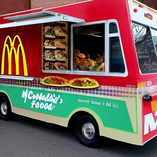 Prompt: mcdonald's food truck