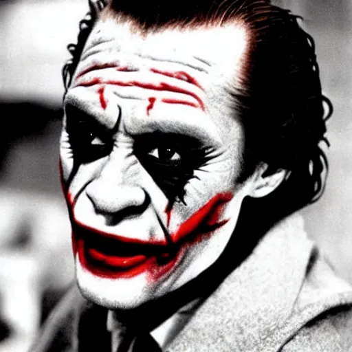 Prompt: peter o'toole as joker without makeup, movie still, 1 9 6 0 s