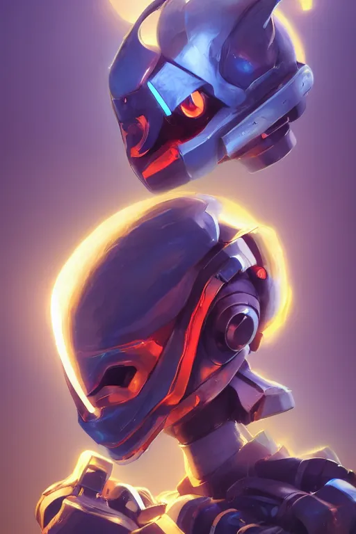 Image similar to epic mask helmet robot ninja portrait stylized as fornite style game design fanart by concept artist gervasio canda, behance hd by jesper ejsing, by rhads, makoto shinkai and lois van baarle, ilya kuvshinov, rossdraws global illumination radiating a glowing aura global illumination ray tracing hdr render in unreal engine 5