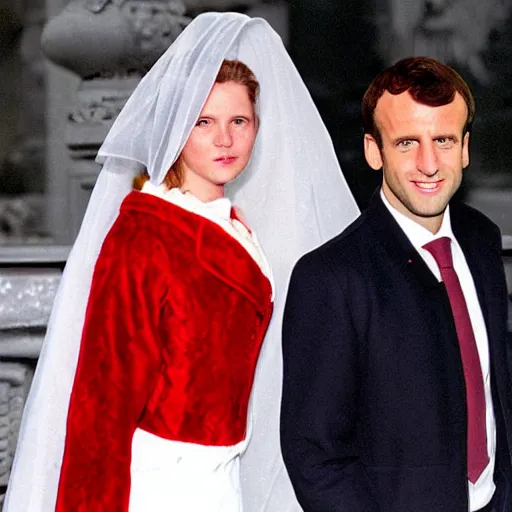 Image similar to Emmanuel Macron is Red Cloak in Eyes Wife Shut (1999)