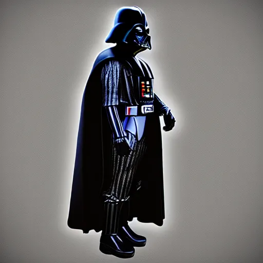 Prompt: darth vader full body shot, photorealistic