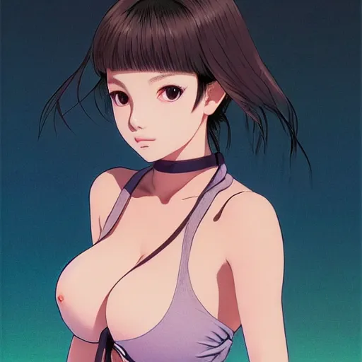 Prompt: a beautiful young hitomi tanaka natalie portman alluring gravure model in mesoamerican street fashion crop top, by ilya kuvshinov and artgerm, gorgeous, alluring, attractive, gapmoe yandere grimdark, trending on pixiv fanbox, painted by greg rutkowski makoto shinkai takashi takeuchi studio ghibli, akihiko yoshida