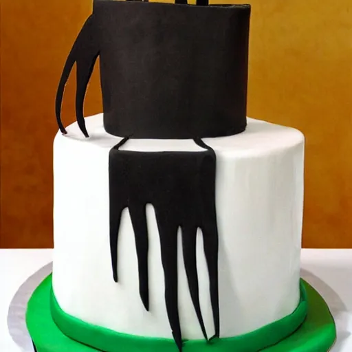 Image similar to cake in the shape of Edward Scissorhands