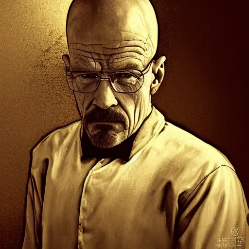 Image similar to Walter White is an anthropomorphic rabbit, physically accurate, very dramatic dynamic lighting, intricate, very very elegant, highly detailed, digital painting, artstation, very hyperrealistic, HR GIGER, Hieronymus Bosch, Francis Bacon, concept art, smooth, sharp focus, illustration, art by artgerm and greg rutkowski and alphonse mucha