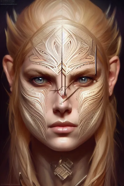 Prompt: symmetry!! portrait of a blonde haired woman in the style of god of war, machine parts embedded into face, intricate, elegant, highly detailed, digital painting, artstation, concept art, smooth, sharp focus, illustration, art by artgerm and greg rutkowski and alphonse mucha, 8 k