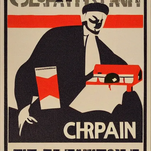 Image similar to capitalism poster