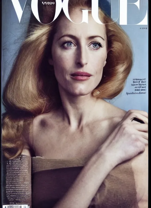 Image similar to a portrait of gillian anderson by mario testino, head shot, award winning, cover of vogue 1 9 6 7, sony a 7 r