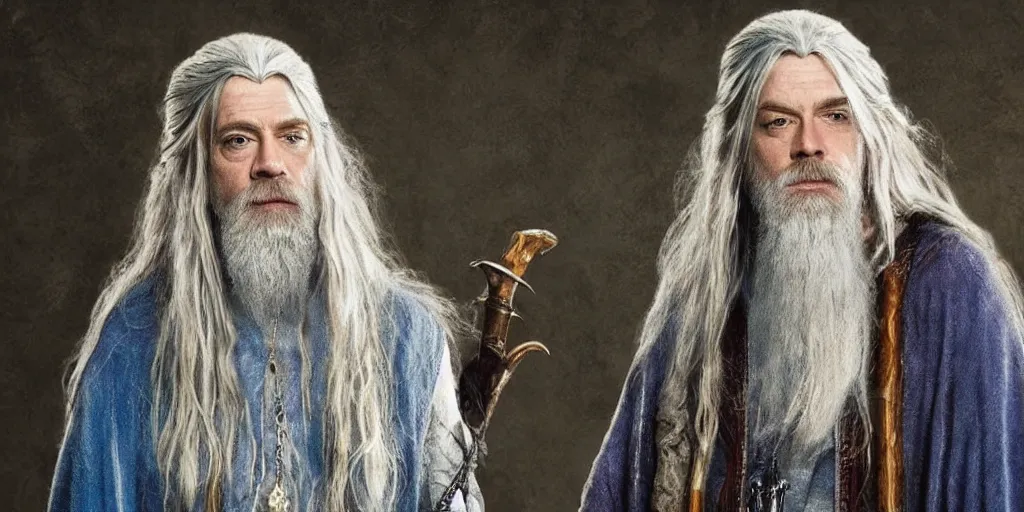 Image similar to kurt cobain as gandalf the wizard, highly detailed, marvel cinematic universe, mcu, photo