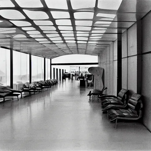 Image similar to airport interior by barbara hepworth