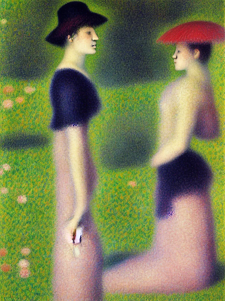 Image similar to fragrance advertising campaign by georges seurat, highly detailed, intricate