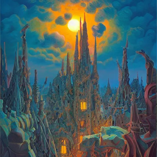 Image similar to art by paul lehr, antoni gaudi, rob gonsalves, artgerm