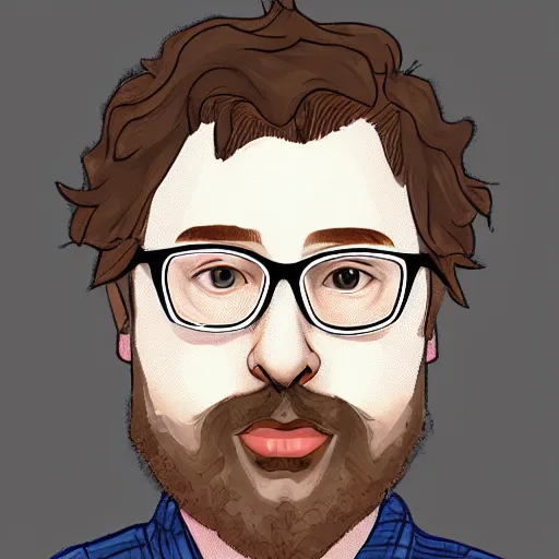 Prompt: a portrait of sam hyde, highly detailed, in the style of picrew avatar