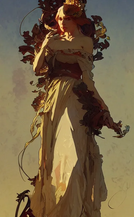 Image similar to a personification of the country france, highly detailed, digital painting, artstation, concept art, sharp focus, illustration, art by greg rutkowski and alphonse mucha