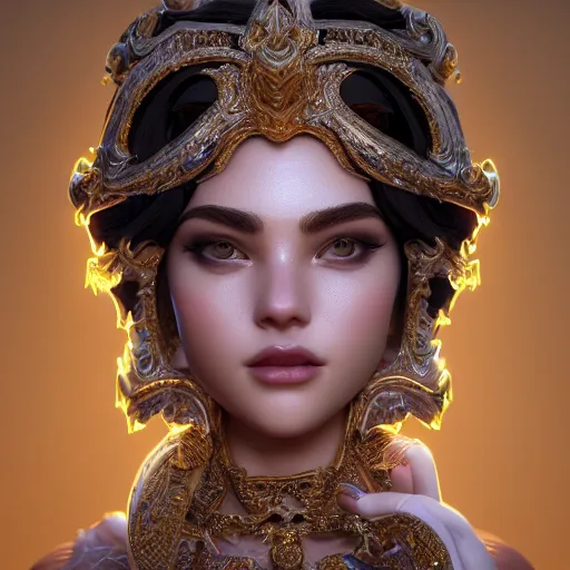 Prompt: portrait of princess, beautiful, attractive, glowing, ornate and intricate, jaw dropping, dynamic lighting, intricate and detailed, 4 k octane render