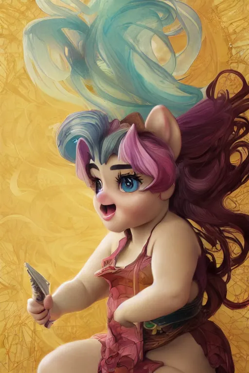 Prompt: Danny Devito as a My Little Pony , intricate, elegant, highly detailed, digital painting, artstation, concept art, smooth, sharp focus, illustration, art by artgerm and greg rutkowski and alphonse mucha