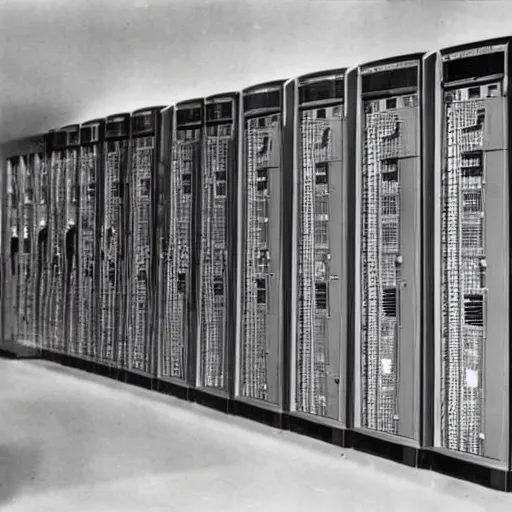 Image similar to a supercomputer from the 1940's