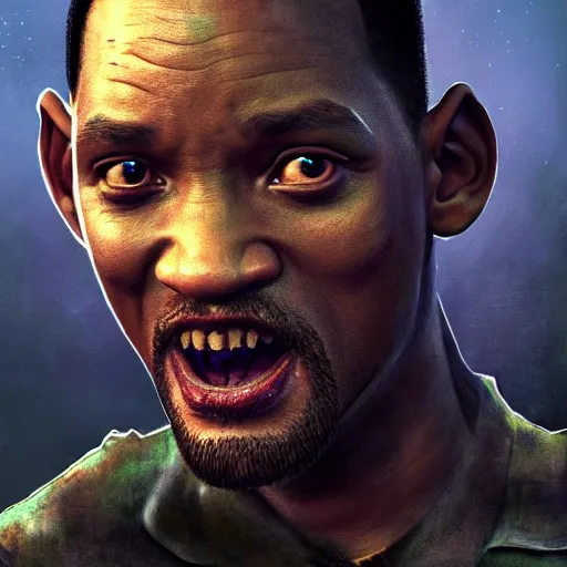 Prompt: eighties will smith as a zombie, 7 days to die zombie, fine art, award winning, intricate, elegant, sharp focus, cinematic lighting, highly detailed, digital painting, 8 k concept art, art by guweiz and z. w. gu, masterpiece, trending on artstation, 8 k