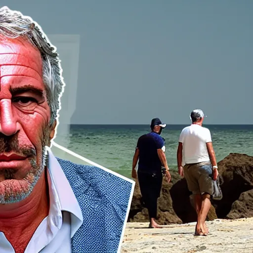 Image similar to jeffrey epstein, island