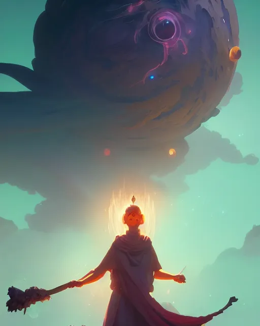 Image similar to highly detailed vfx portrait of a mage casting a earth spell, unreal engine, greg rutkowski, loish, rhads, beeple, makoto shinkai and lois van baarle, ilya kuvshinov, rossdraws, tom bagshaw, alphonse mucha, global illumination, detailed and intricate environment