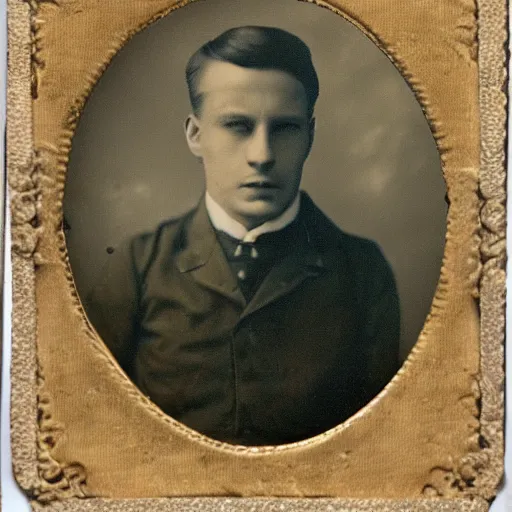 Image similar to tintype of an old with