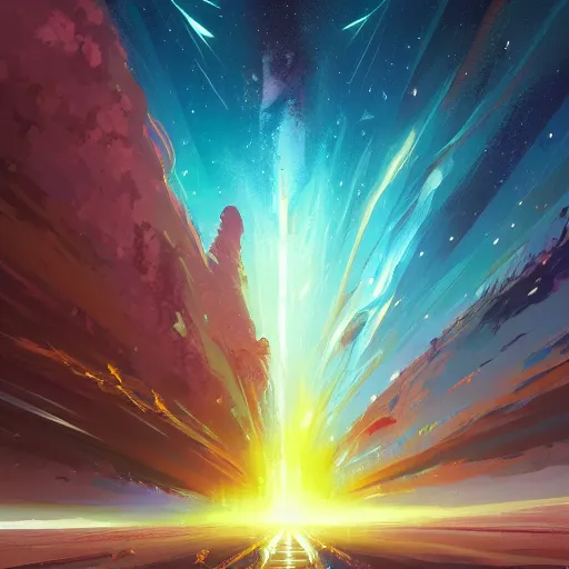 Image similar to an exploding star, by anato finnstark, by alena aenami, by john harris, by ross tran, by wlop, by andreas rocha