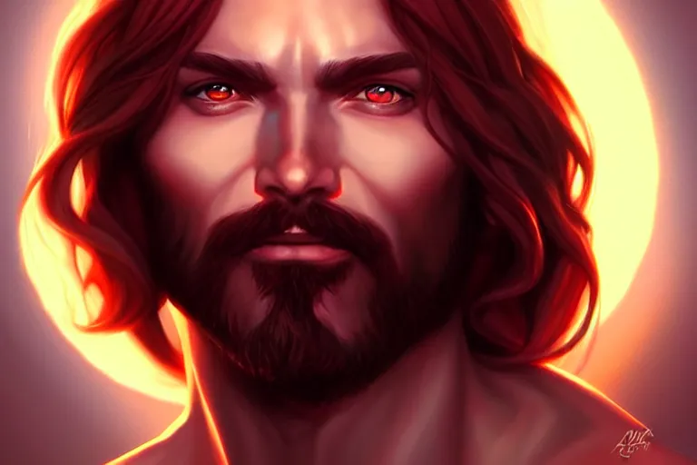 Image similar to the devil dressed as jesus christ ; art by artgerm ; digital art ; character art ; star wars