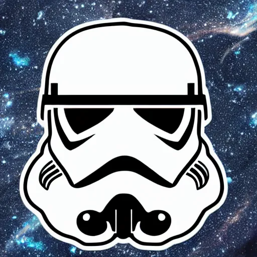 Prompt: galaxy stormtrooper