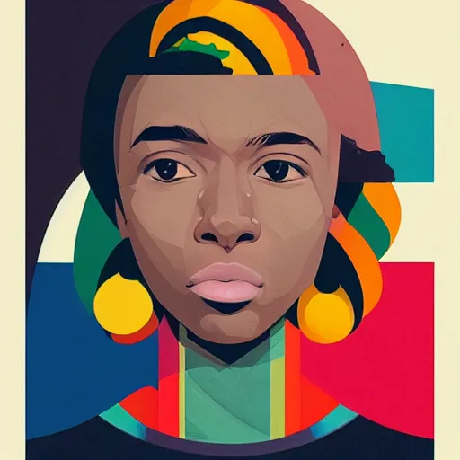 Image similar to Rasta profile picture by Sachin Teng, asymmetrical, Organic Painting , Matte Painting, geometric shapes, hard edges, graffiti, street art:2 by Sachin Teng:4