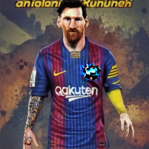 Prompt: lionel messi as gta V cover