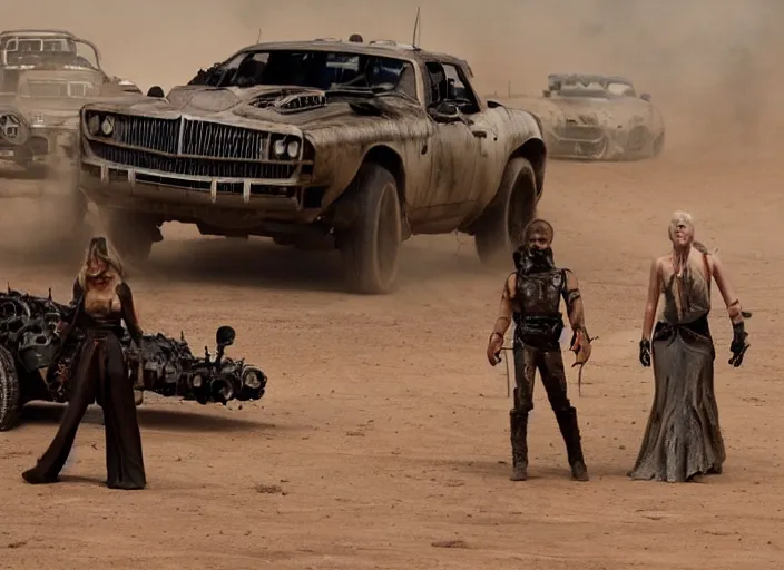 Prompt: scene from the 2009 science fiction film Mad Max