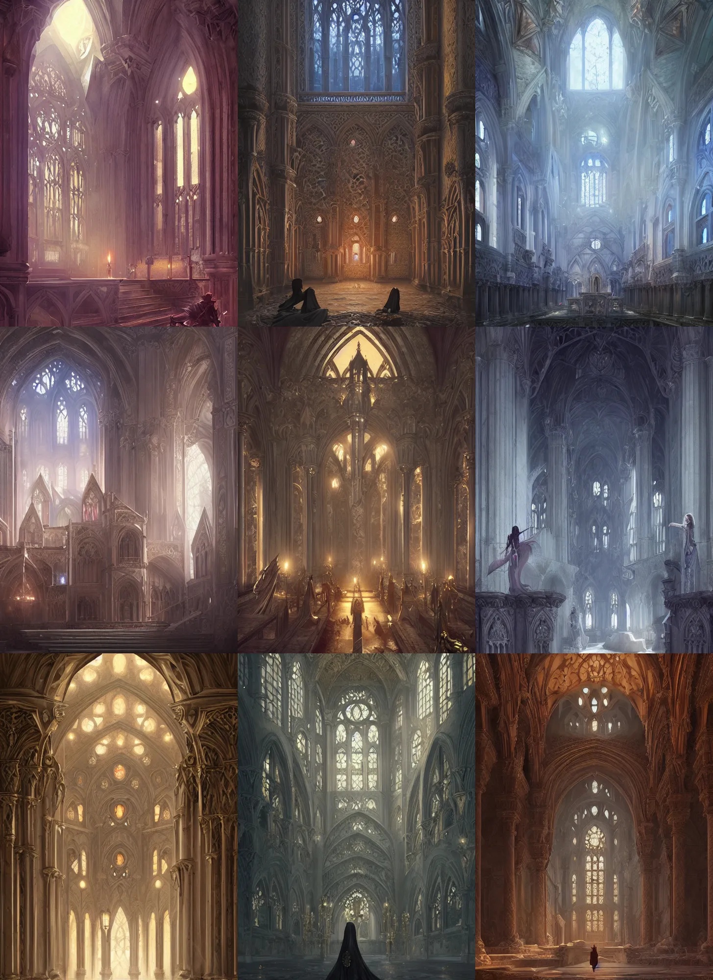 Prompt: gothic byzantine palace, art by artgerm and greg rutkowski and magali villeneuve, d & d, fantasy, highly detailed, digital painting, trending on artstation, concept art, sharp focus, illustration