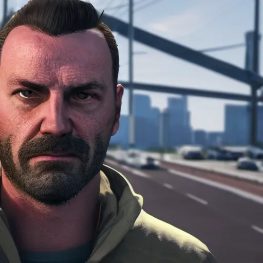Image similar to knut as a GTA style character on a loading screen, 4k, high detail, high-resolution photograph, professional photography, ultra-detail