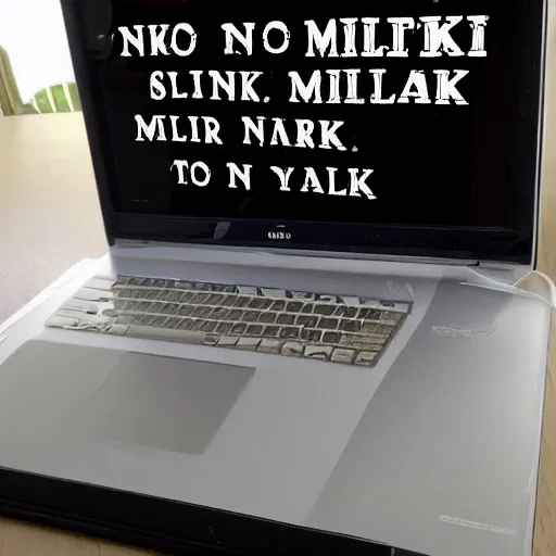 Image similar to oh no i spilled my milk all over my computer