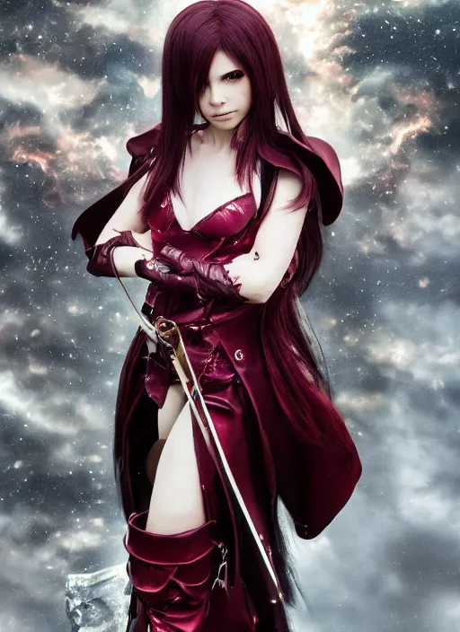 Image similar to a full portrait photo of real - life garnet final fantasy, f / 2 2, 3 5 mm, 2 7 0 0 k, lighting, perfect faces, award winning photography.