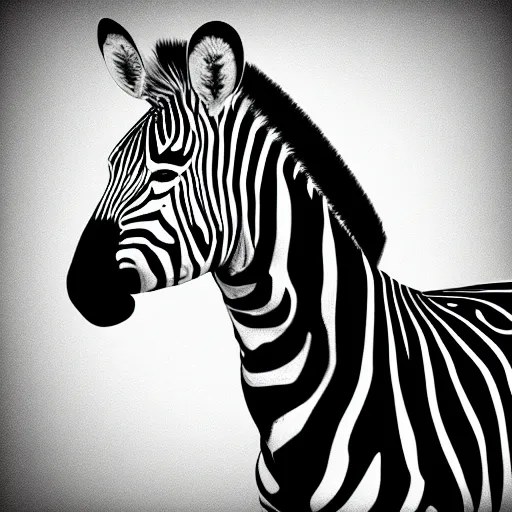 Prompt: Portrait of a zebra in a suit, digital art