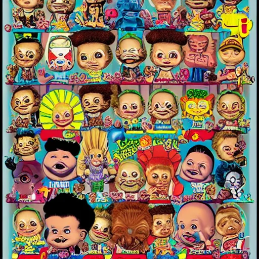 Prompt: Garbage Pail Kids