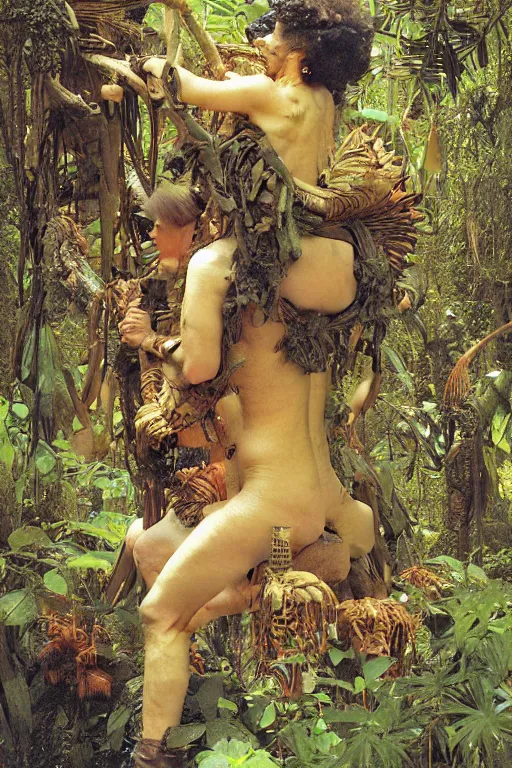 Image similar to a squonk in an alien jungle by lawrence alma tadema and rick berry and norman rockwell and jason fabok and greg staples and nc wyeth