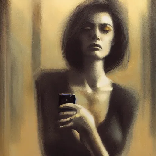 Image similar to detailed face of a woman, clockwork, moment, tectonic sky, skydome, bullet train, turbines, utopian, tech noir, wet reflections, prism, atmospheric, ambient, nick alm, casey baugh, pj crook, syd mead, livia prima, edward hopper