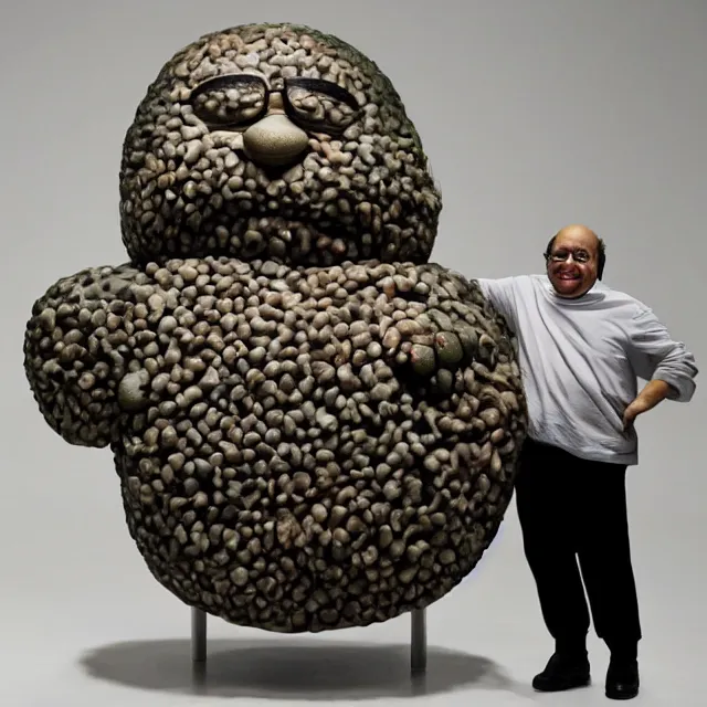 Image similar to a sculpture of danny devito by takashi murakami