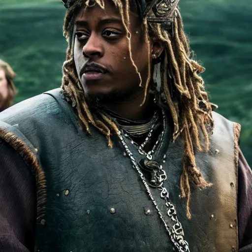 Image similar to juice wrld in Vikings very detailed 4k quality super realistic