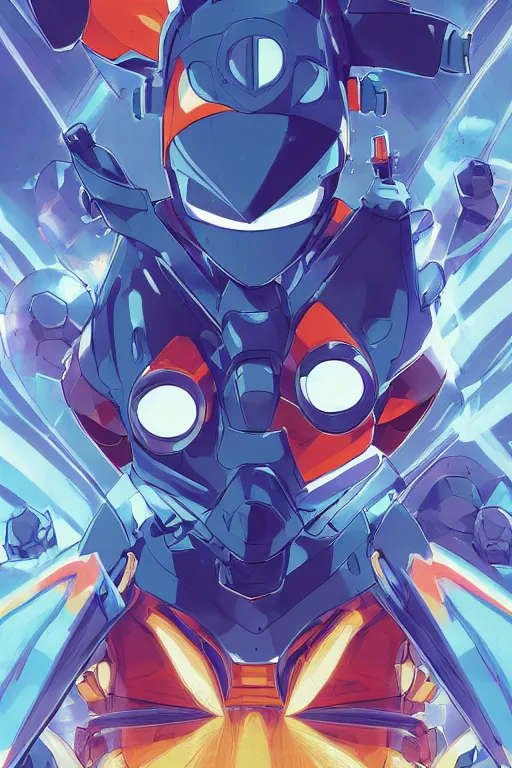 Image similar to robot ninja mask helmet megaman x zero rockman 2 0 2 2 switch game boss legacy collection fanart artsation, art gta 5 comics, behance hd by jesper ejsing, by rhads, makoto shinkai and lois van baarle, ilya kuvshinov, rossdraws global illumination ray tracing