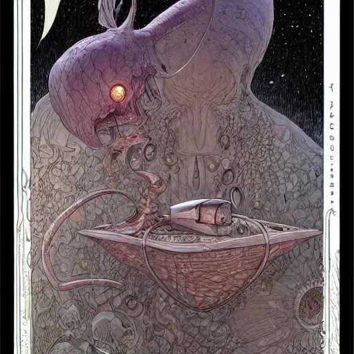 Prompt: Master of Diffusion by Moebius, by Mattias Adolfsson, by Mandy Jurgens, By Giger
