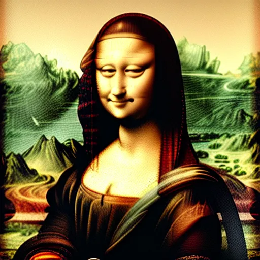 Prompt: leonardo davinci monalisa with a cats face